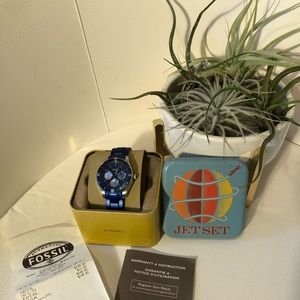 NIB fossil chronograph watch